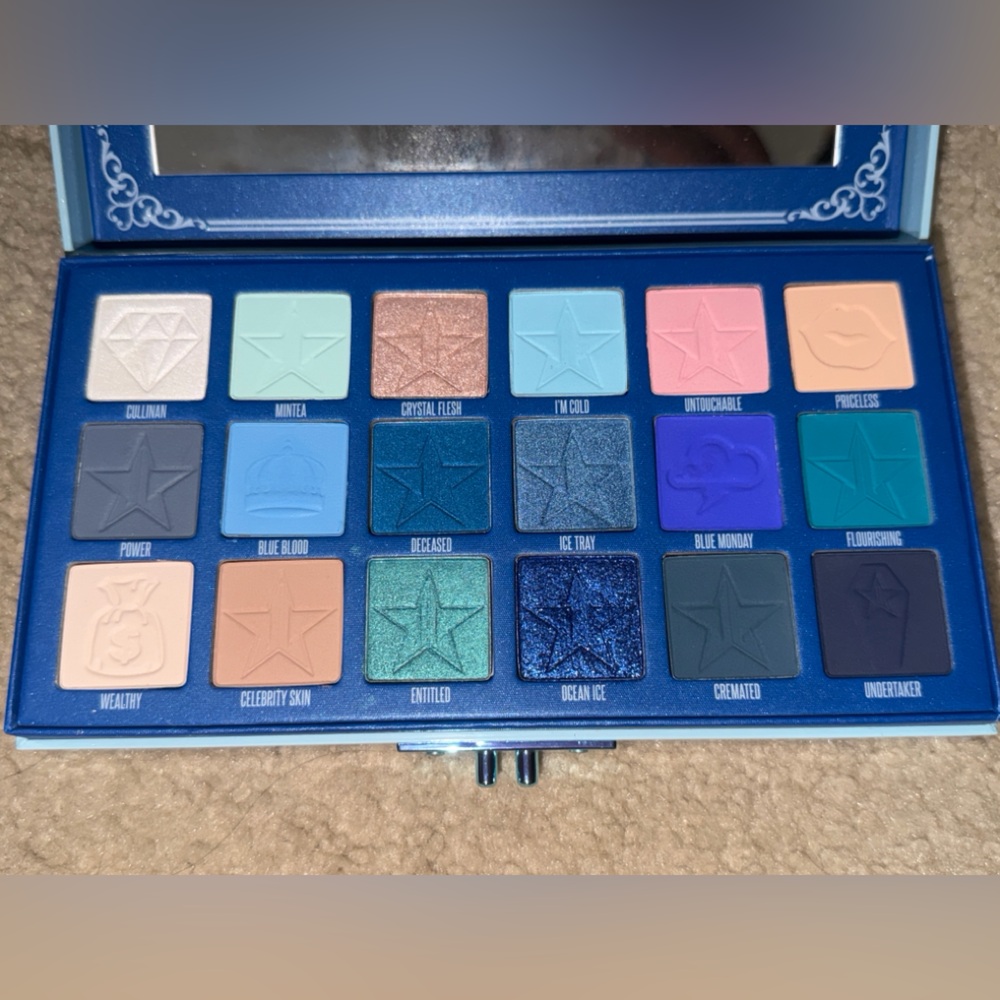 Jeffree Star Blue and Teal Eyeshadow Palette